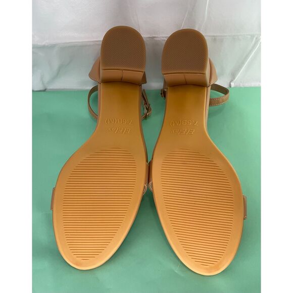 New ElElax Nude Black Silver Heels for Women size 7.5 - Picture 4 of 5